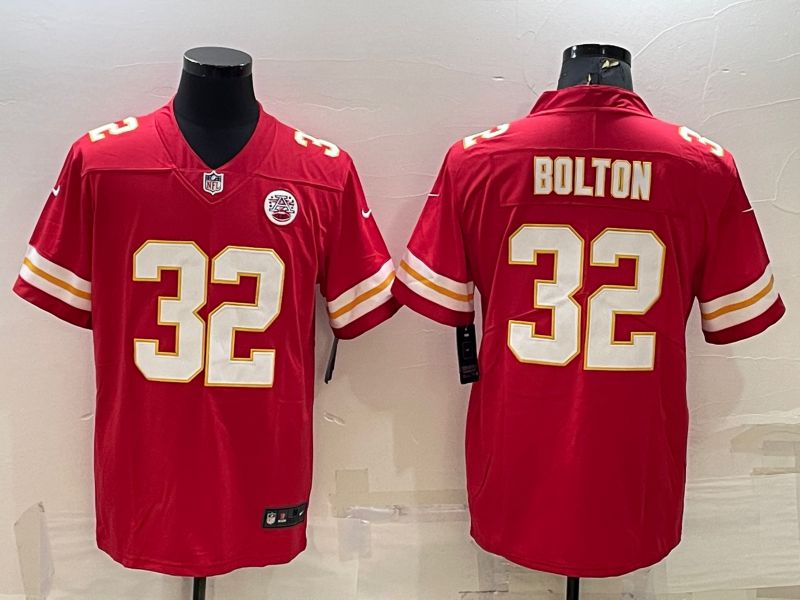 Men Kansas City Chiefs #32 Bolton Red 2022 Vapor Untouchable Limited Nike NFL Jersey->kansas city chiefs->NFL Jersey